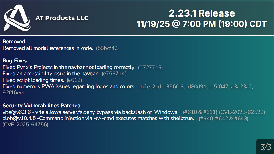 2.23.1 Release Slide 3